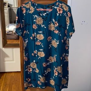 Forever 21 Floral Tee Shirt Dress